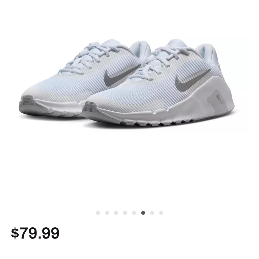 Nike Women's White and Gray Lightweight Trainers